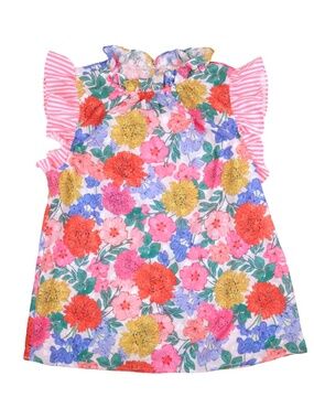 NWT Bibi Floral Flutter Sleeve Boutique Blouse Medium